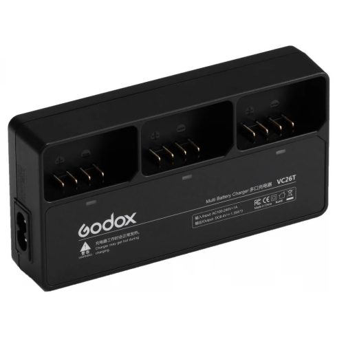 GODOX VC26T Multi akkutöltő állomás V1 vakuhoz