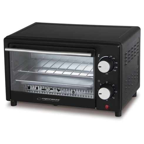 ESPERANZA EKO007 Calzone légkeveréses mini sütő 900 W 10 l fekete