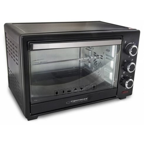 ESPERANZA EKO006 Napoli légkeveréses mini sütő 1600 W 25 l fekete