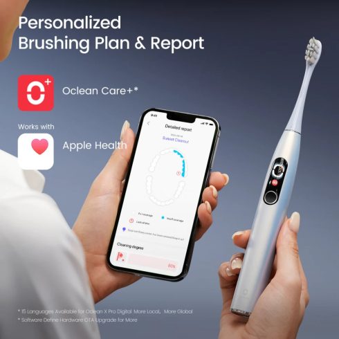 OCLEAN X Pro Digital Set Elektromos fogkefe szett ezüst