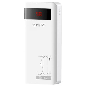 ROMOSS Sense 6PS Pro PowerBank 20000mAh 30W fehér