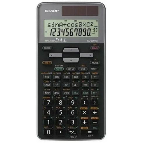 SHARP EL-520TGGY Tudományos számológép 400 funkció fekete