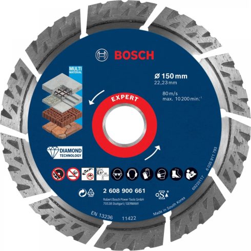 BOSCH EXPERT MultiMaterial vágótárcsa 150mm