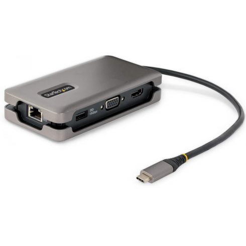 STARTECH HDMI/VGA - 4K 60Hz - 3-Port USB Hub - 100W Power Delivery Pass-Through - GbE - Travel Mini Docking Station