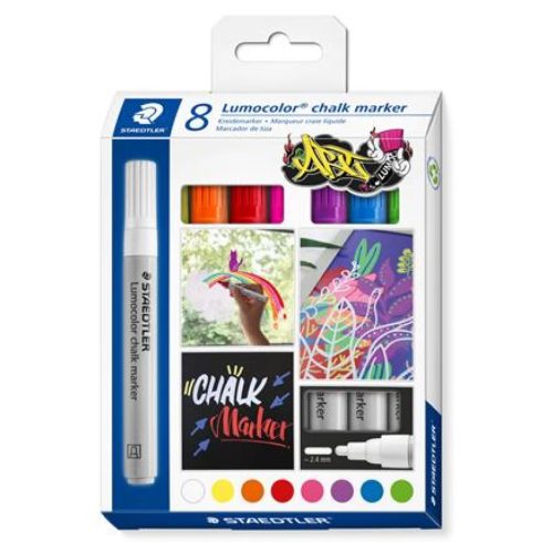 STAEDTLER Lumocolor 344 Krétamarker készlet 24 mm kúpos 8 különböző szín