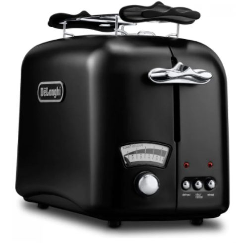 DELONGHI CT021.BK1 Argento Flora Kenyérpirító 800 W fekete