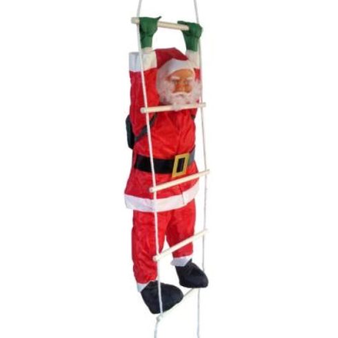 Létrán mászó Mikulás 120 cm