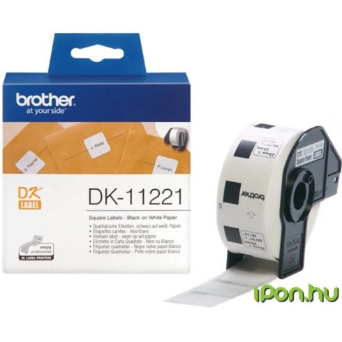 BROTHER DK-11221 Öntapadós etikett cimke tekercsben 23mm x 23mm (1000 db)