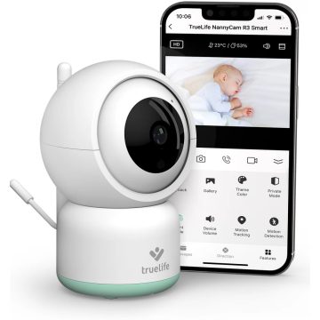   TRUELIFE NannyCam R3 Smart Forgó bébiőr Smart alkalmazással