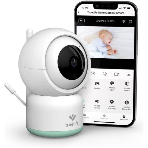 TRUELIFE NannyCam R3 Smart Forgó bébiőr Smart alkalmazással