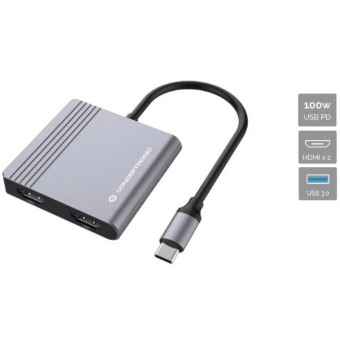 CONCEPTRONIC DONN13G 4-in-1 USB 3.2 Gen 1 Docking Station