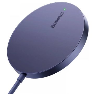   BASEUS Simple Mini3 Vezeték nélküli mágneses töltő 15W lila