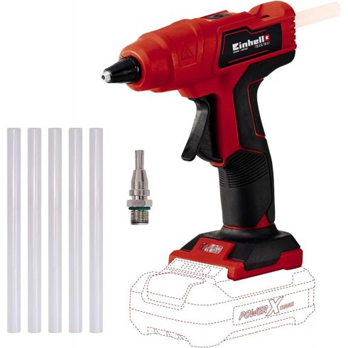 EINHELL TE-CG 18 Li - Solo Akkus ragasztópisztoly - akku és töltő nélkül