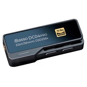   IBASSO DC04PRO Adapter DAC USB Type-C aljzat és 3.5mm Jack aljzat és 4.4mm Pentaconn aljzat csatlakozókkal 32bit 384kHz DSD256 szürke