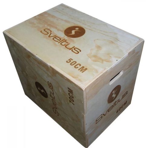 SVELTUS Plyo box fa 70x60x50 cm