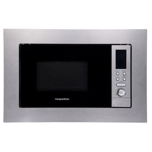 RESPEKTA MW800 Mikrohullámú sütő beépíthető 800 W / 1000 W 20 l rozsdamentes acél