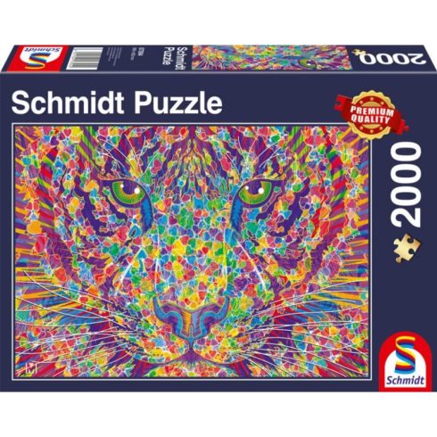 SCHMIDTSPIELE Puzzle játék 2000 darabos Wild at Heart Tiger