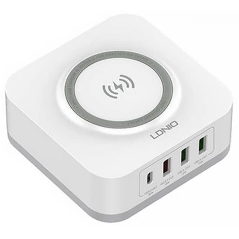 LDNIO AW004 Vezeték nélküli töltőpad 3 USB porttal fehér