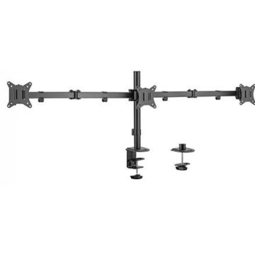   GEMBIRD MA-D3-01 Monitor állvány asztalra szerelhető tripla 17"-27