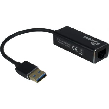   INTER-TECH ARGUS IT-810 USB-A 3.0 UTP Átalakító 1 Gbps fekete