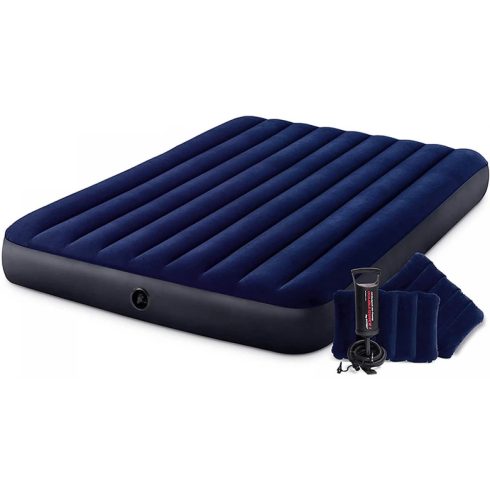 INTEX Dura-Beam Standard felfújható matrac párnákkal 203 x 152 x 25 cm