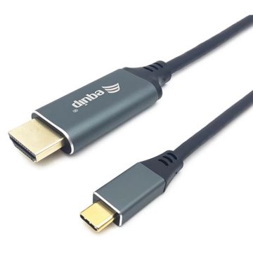 EQUIP USB 3.0 Type C HDMI 2.0 Átalakító Fekete 2m 133416
