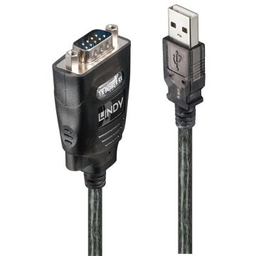 LINDY USB Soros Átalakító Fekete 1m 42686