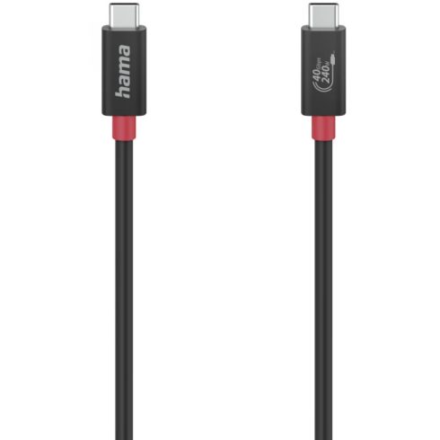 HAMA USB 4.0 Type C Összekötő Fekete 1m 200779