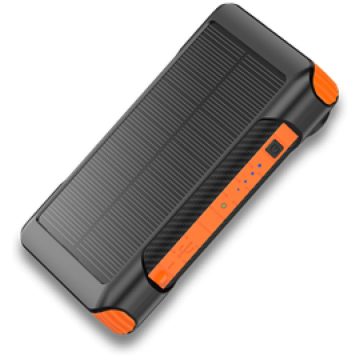   ALCOR SD10000 Solar & Dynamo Powerbank 10000mAh beépített lámpával narancssárga