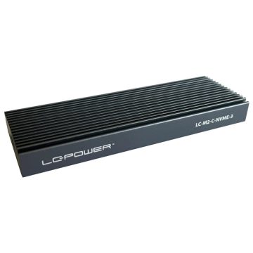 LCPOWER LC-M2-C-NVME-3 Külső ház M.2 NVMe fekete