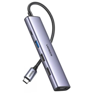 UGREEN CM478 Adapter HUB szürke