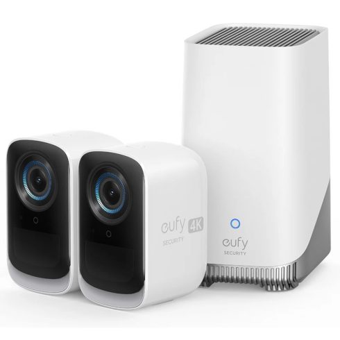 EUFY S300 eufyCam (eufyCam 3C) kamera rendszer indulókészlet hub + 2 db kamera