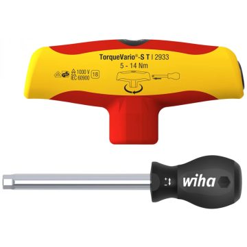   WIHA 43177 TorqueVario®-S T electric nyomaték csavarhúzó T markolattal 5-14 Nm