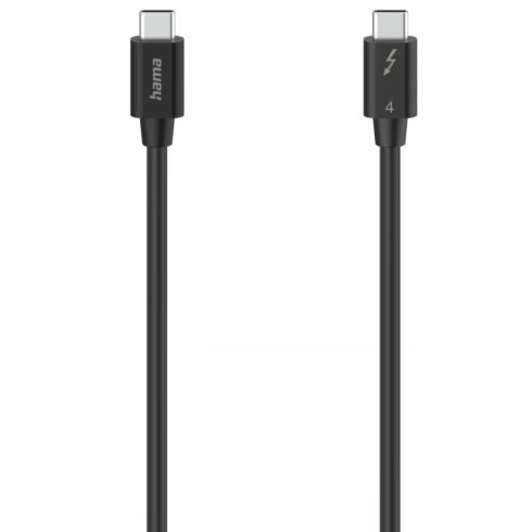 HAMA Thunderbolt 4 Összekötő Fekete 80cm 200659