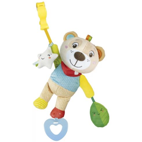 CLEMENTONI Baby Puha maci csörgő felakaszthatós