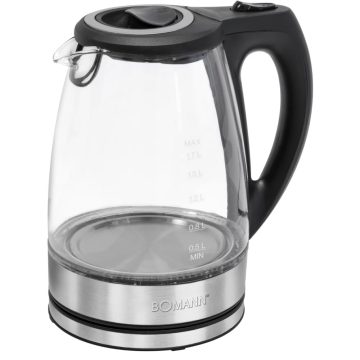   BOMANN WKS 6032 G CB Vízforraló Üveg 1.7 l fekete/rozsdamentes acél