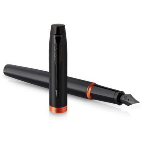 PARKER Im Professionals Vibrant töltőtoll fekete KLIPSZ fekete-narancs