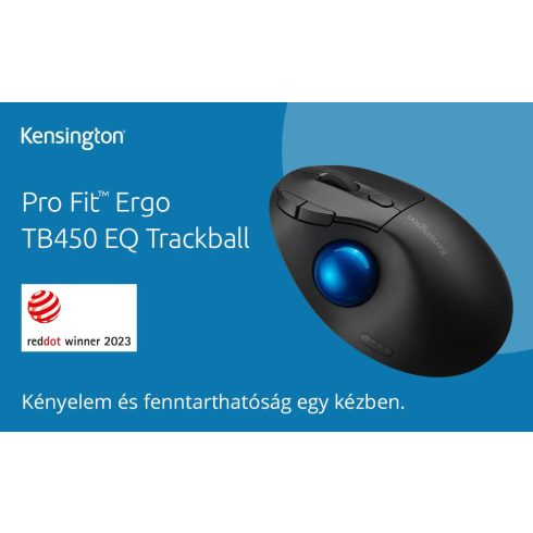 KENSINGTON Pro Fit Ergo TB450 Hanyattegér fekete