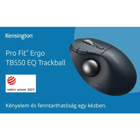 KENSINGTON Pro Fit Ergo TB550 Hanyattegér fekete