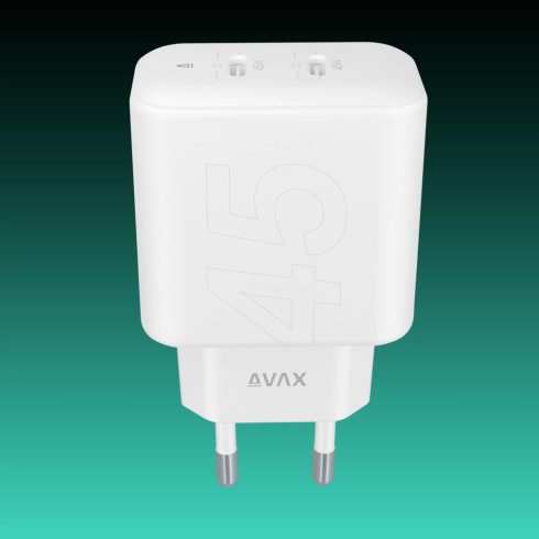 AVAX CH602W SPEEDY+ 45W GaN gyors töltő adapter
