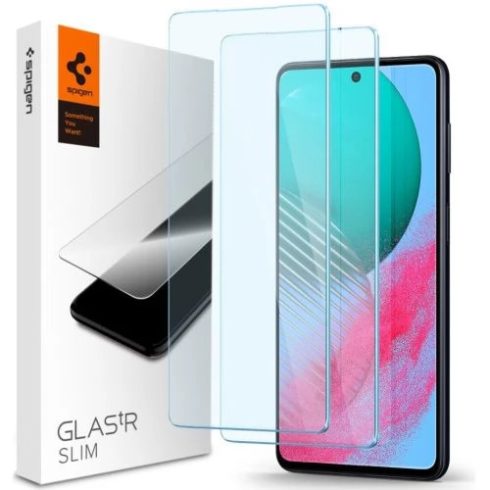 SPIGEN GlastR Slim Full kijelzővédő üveg Samsung Galaxy M54 5G átlátszó 2db