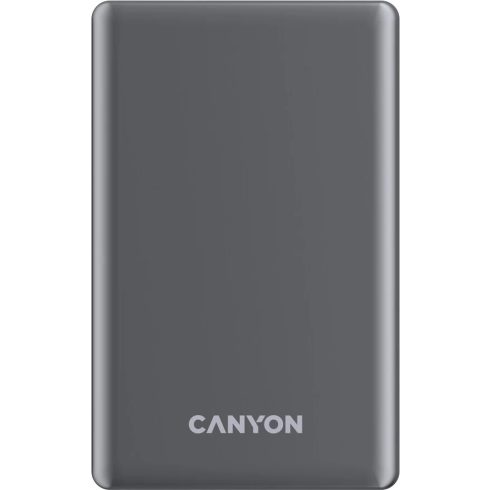 CANYON OneCharge 510 Slim MagSafe Power Bank 10000mAh 20W sötétszürke