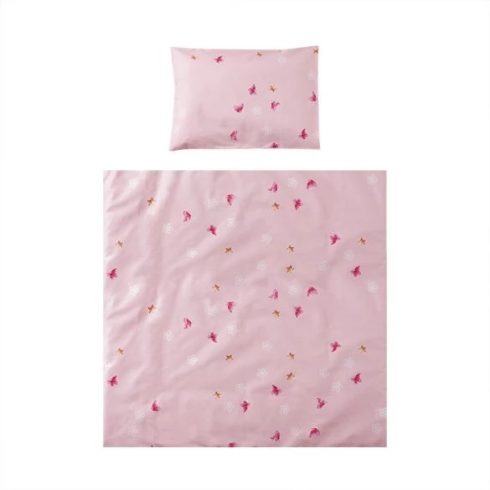 LORELLI EVA 5 részes ágynemű garnitúra - Butterflies Pink