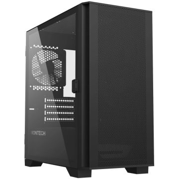 MONTECH AIR 100 LITE mATX TG fekete