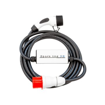   INCHANET SPARK LINE 32 elektromos autó állítható otthoni töltő – (3x32A) 22kW – 7.5m Type2 kábellel