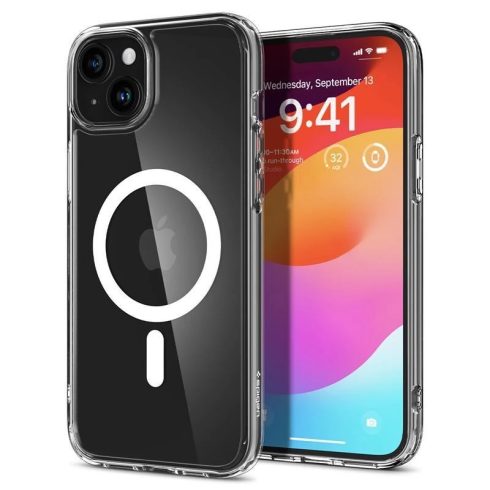 SPIGEN Crystal Hybrid Magsafe hátlap tok iPhone 15 Plus átlátszó