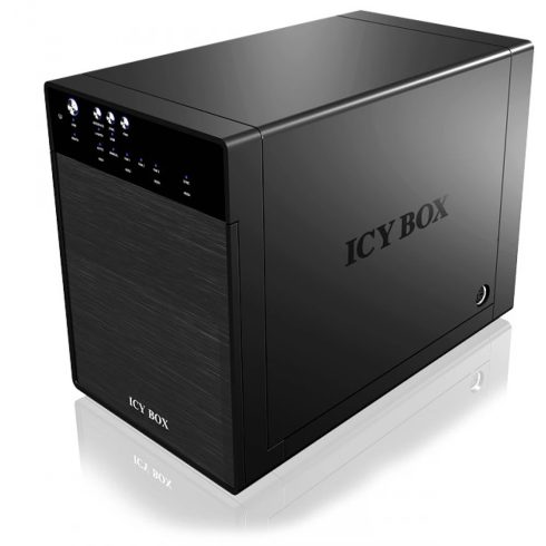 ICY BOX IB-3640SU3 4x 3.5" SATA HDD külső ház USB3-A fekete