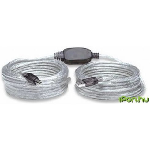MANHATTAN USB Összekötő Ezüst 11m 510424