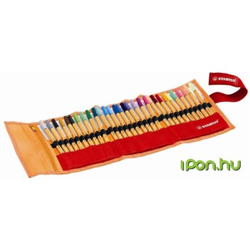 STABILO Tűfilc készlet 0.4 mm felcsavarható szett neon színekkel Point 88 30 különböző szín