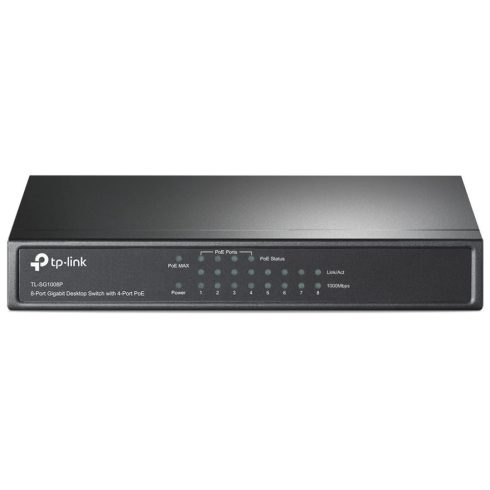 TP-LINK TL-SG1008P 8 portos gigabites asztali switch 4 PoE porttal